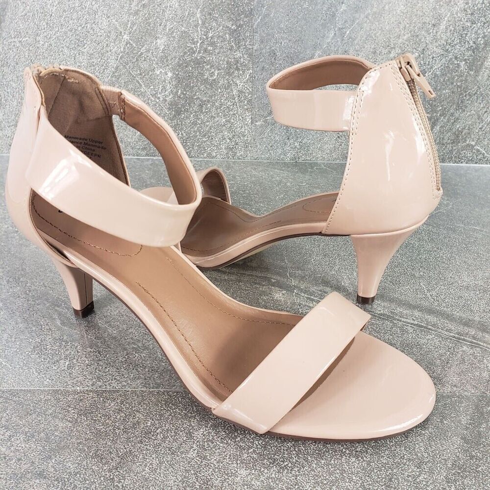 Style & Co. Nude Patent Sandals